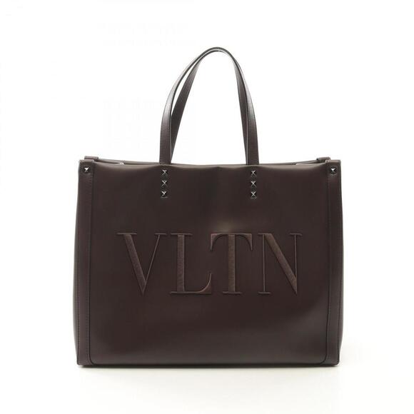 VALENTINO Brown Leather Tote Bag - Picture 1 of 11